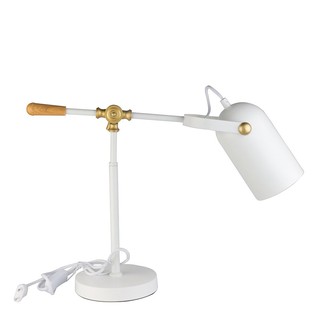 Table lamp TABLE LAMP CARINI MODERN T190363 METAL WHITE/GOLD The lamp Light bulb โคมไฟตั้งโต๊ะ ไฟตั้งโต๊ะ CARINI MODERN