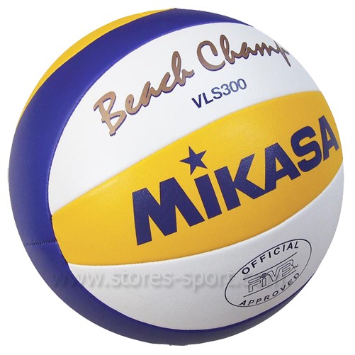 ภาพสินค้าลูกวอลเลย์บอล วอลเลย์บอล ชายหาดหนังเย็บ Mikasa รุ่น VLS300 100% จากร้าน storessport บน Shopee ภาพที่ 1