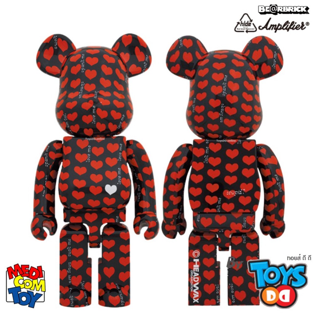 Bearbrick x Medicom Black Hearts 1000% – Boutique Baller