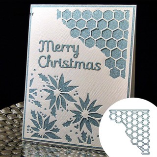 【CHE】&amp;Fashion DIY Metal Cutting Die Hollow Hexagon Stencil Mold for Embossing Album