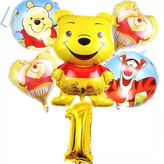 Winnie the pooh ลูกโป่งฟอยล์ ลูกโป่งวันเกิด ของเล่น หมีพูห์