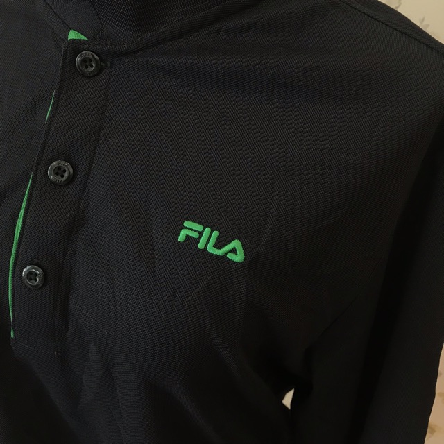 เสื้อแขนยาวคอปก-fila-มือสองของแท้