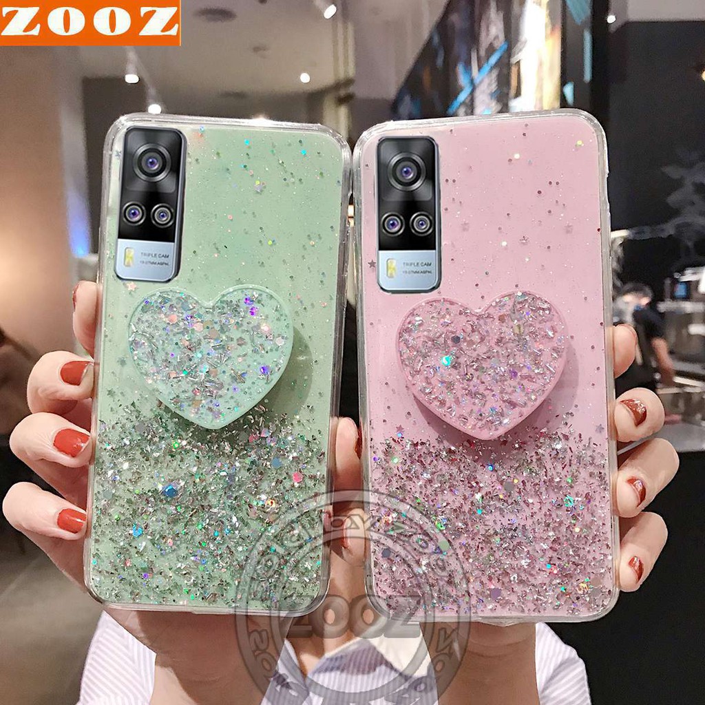 เคสโทรศัพท์มือถือซิลิโคนฟอยล์รูปหัวใจตั้งได้สําหรับ-xiaomi-mi-11t-pro-11-lite-5g-ne-bling-11t-pro