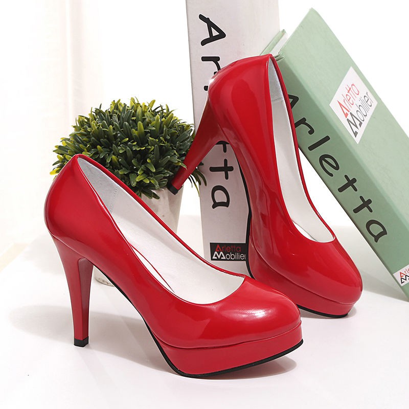 hot-sale-รองเท้าส้นสูงหญิงรองเท้า-stiletto-นักเรียนหญิงเกาหลีรุ่น-2019-ฤดูใบไม้ผลิและฤดูใบไม้ร่วงแพลตฟอร์มกันน้ำใหม