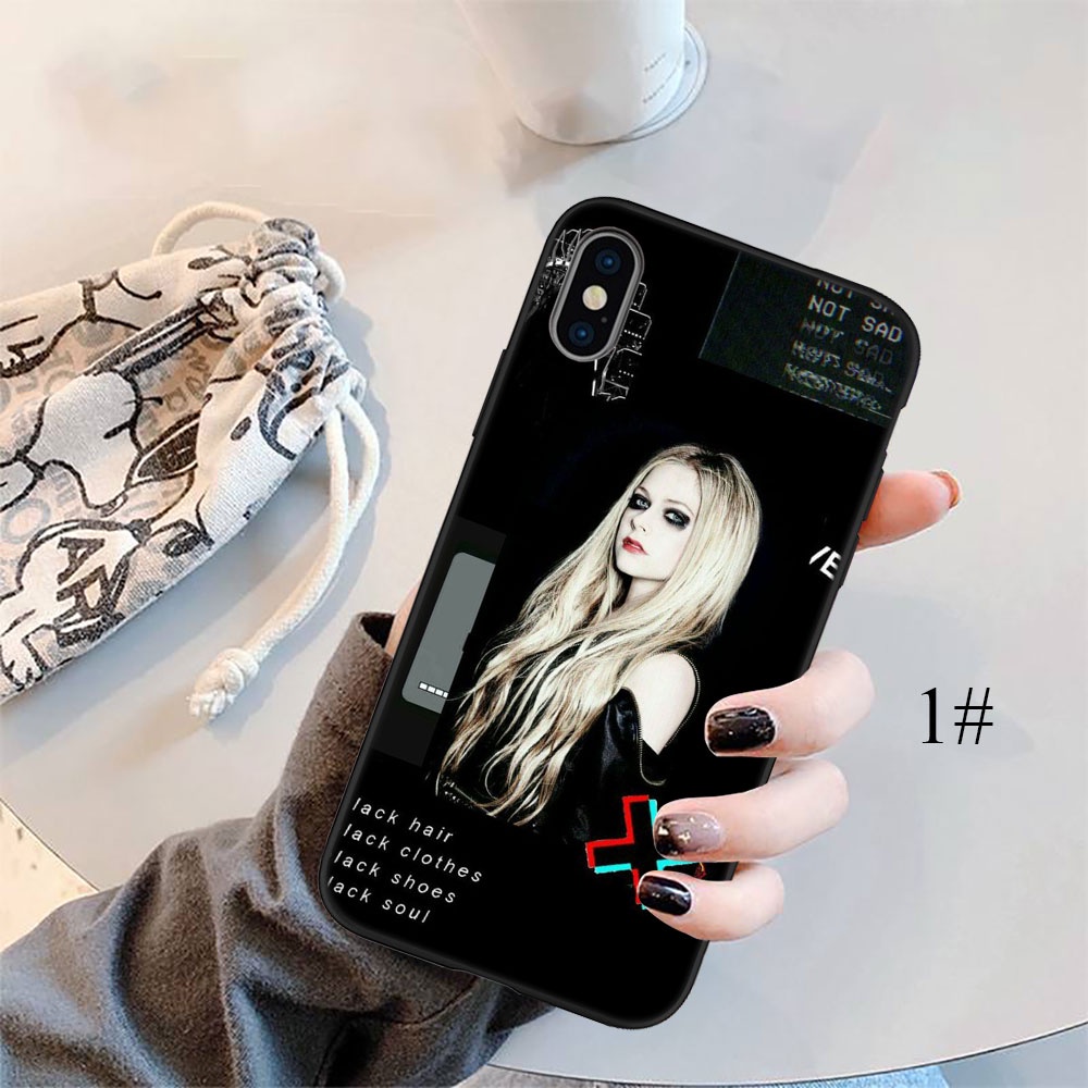 เคสโทรศัพท์มือถือ-ลาย-avril-lavigne-สําหรับ-iphone-5-5s-6-6s-7-8-11-pro-max-plus-se-xr-ij23