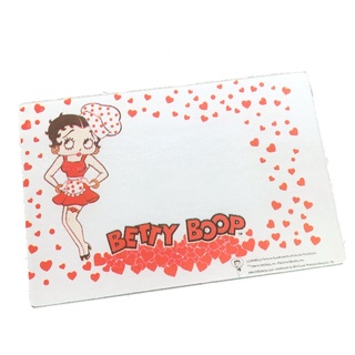 Betty boop จานแก้วเบ็ตตี้บู๊พ ใช้รองความร้อนได้