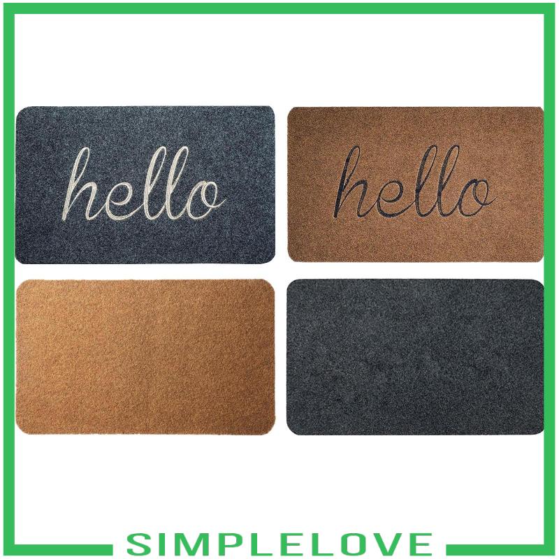 [Simple] Door Mat Mats Doormats Front Entrance Door Mats Indoor & Outdoor Gray 45x70cm Shopee