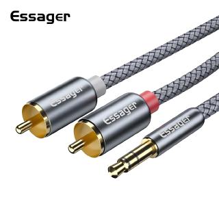 ภาพขนาดย่อของสินค้าEssager แจ็กแยกสายเคเบิล Rca 3.5 เชื่อมต่อ 2 Rca 3.5 มม. สำหรับตัวแปลงสัญญาณพีซี ทีวี ดีวีดี อะแดปเตอร์ ลำโพง