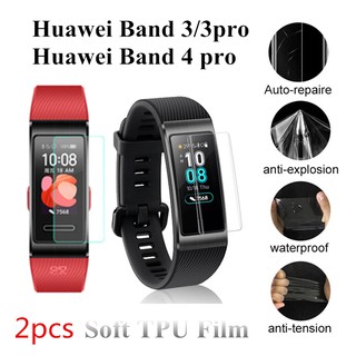 ฟิล์มกันรอยหน้าจอ Tpu สําหรับ Huawei Band 3 / 3 Pro Band 4 Pro