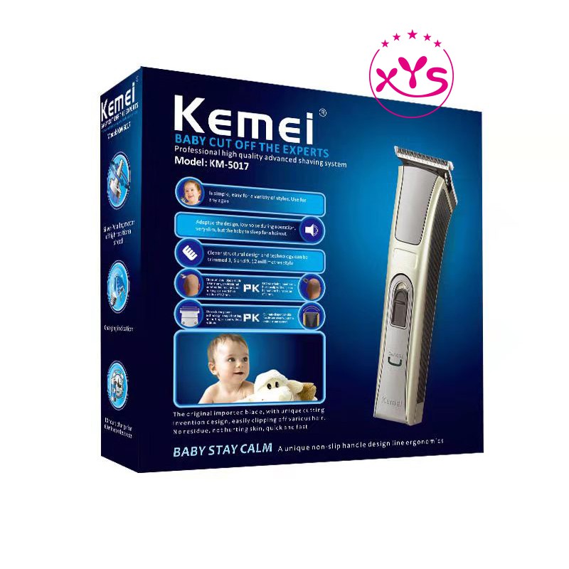 kemei-รุ่น-km-5017-ปัตตาเลี่ยนไฟฟ้าไร้สาย-พร้อมที่รองหวี-4-ชิ้น-ตัดแต่งทรงผม-โกนหนวด-เล็มเครา