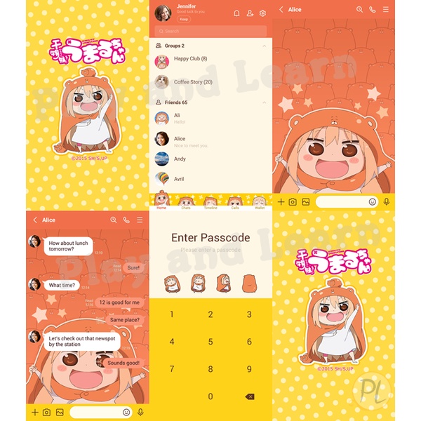 ภาพหน้าปกสินค้าHimouto Umaru-chan น้องสาวสุดติ่ง อูมารุจัง Sticker Theme Emoji Line สติ๊กเกอร์ ธีม อิโมจิไลน์