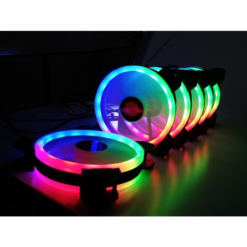 ภาพสินค้าพัดลม rgb coolmoon แท้ เสียบกล่องควบคุมไฟrgb จากร้าน jojoe4023 บน Shopee ภาพที่ 2