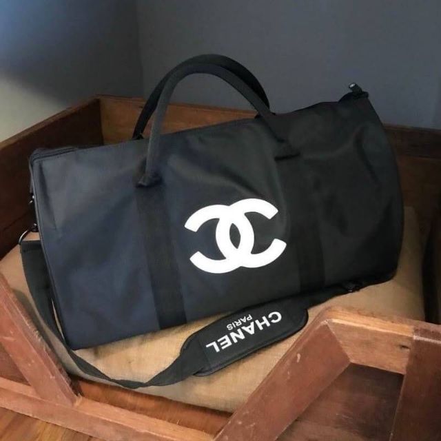 Chanel VIP Travel / Gym / Duffle Bag with removable shoulder strap