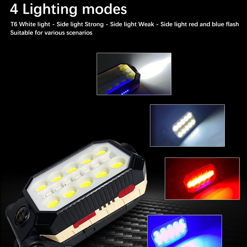 ไฟฉาย-800w-led-แบบพกพาชาร์จ-usb-กันน้ํา-4-โหมดไฟทํางานไฟตั้งแคมป์กันน้ํา