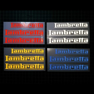 ภาพหน้าปกสินค้าสติ๊กเกอร์ Lambretta Logo 3M สะท้อนแสง (โลโก้ฝาข้าง+ฝาแคร้ง) ซึ่งคุณอาจชอบสินค้านี้