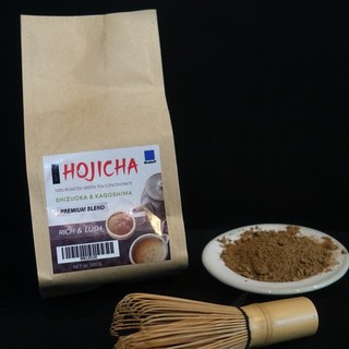 Bluekoff โฮจิฉะ Hojicha ชาเขียวคั่วเข้มแบบผง 200กรัม