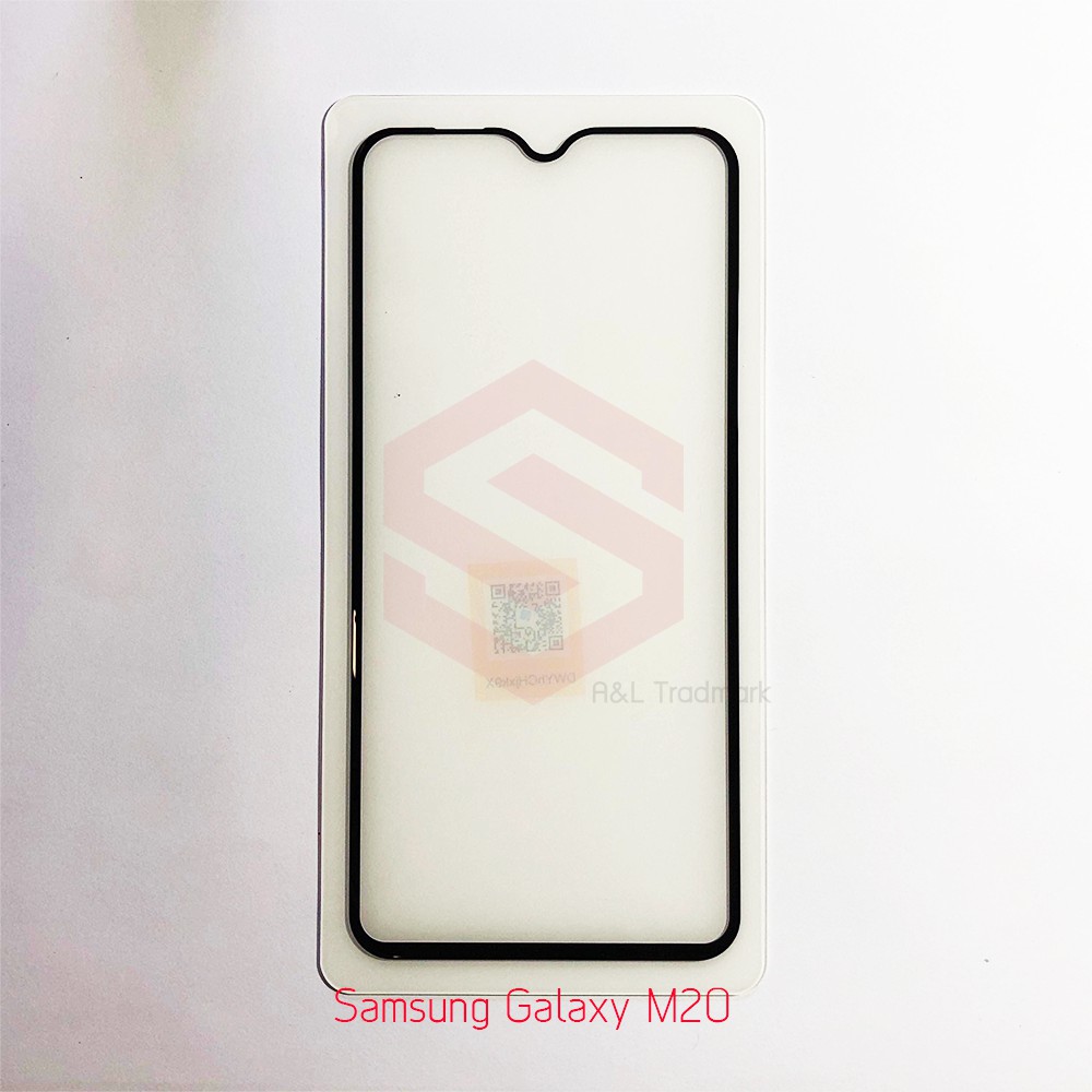 focus-ฟิล์มกระจกนิรภัยเต็มหน้าจอ-samsung-galaxy-m20-เต็มจอ-ขอบสีดำ