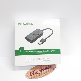 USB SOUND EXTERNAL STEREO ADAPTER  ซาวด์การ์ดแบบใช้ภายนอก UGREEN (ออกใบกำกับภาษีได้)