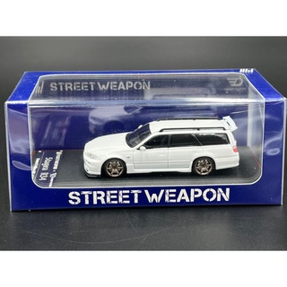 Street Weapon 1:64  / Stagea R34 pearl white, limited to 999pcs