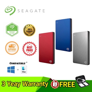 ภาพหน้าปกสินค้าSeagate Original 4TB 2TB 1TB 500GB Backup Plus, USB 3.0 Portable External Hard Drive Hard Disk ที่เกี่ยวข้อง