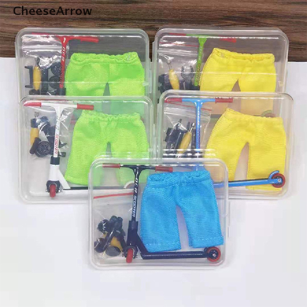 cheesearrow-ของเล่นสกูตเตอร์นิ้วมือ-โลหะผสม-พร้อมสกูตเตอร์-ขนาดเล็ก-และฟิงเกอร์บอร์ด