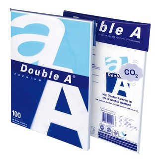 สินค้า กระดาษถ่ายเอกสาร A4 80 แกรม (100 แผ่น) Double A