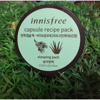 สินค้า Innisfree Capsule Recipe Pack 10 ml. #Bija&Aloe (Sleeping pack)