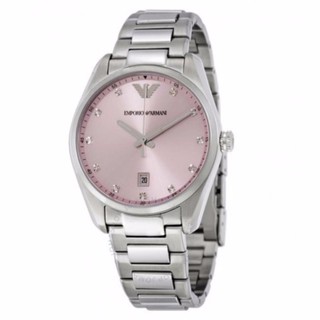 Emporio Armani Classic Pink Sunray Dial Stainless Stee AR6063