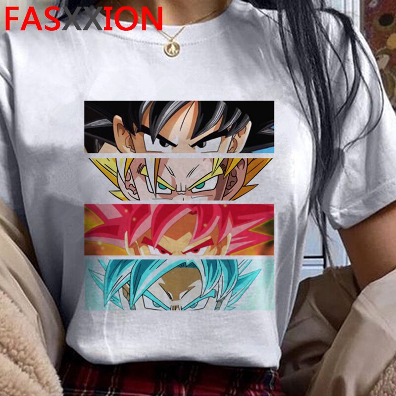 เสื้อยืดคู่รัก-พิมพ์ลายดราก้อนบอล-son-goku-super-saiyan-z-ulzzang-2022