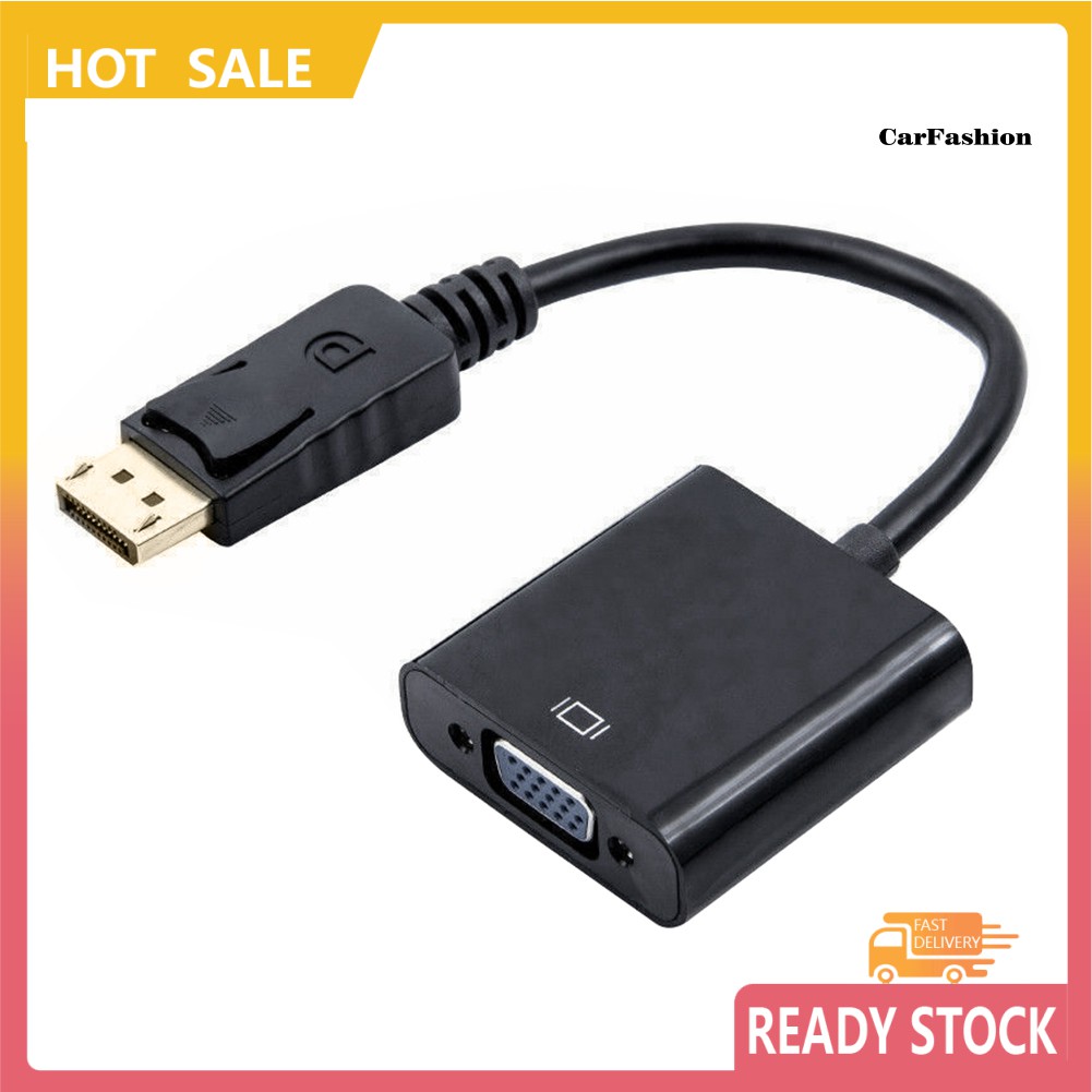 cfa-displayport-dp-male-to-vga-female-อะแดปเตอร์แปลงสายเคเบิ้ลสําหรับ-pc-โปรเจคเตอร์-tv