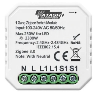 WATASHI IOT WIOT5015NZ Zigbee Switch Module เปิด-ปิดไฟ  Product type Zigbee Switch Module
