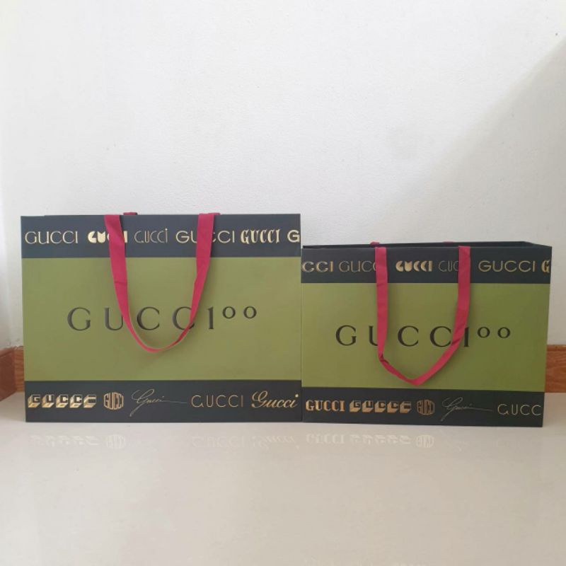 ถุงกระดาษแบรนด์-gucci-ครบรอบ100ปี-ของแท้จากช้อป