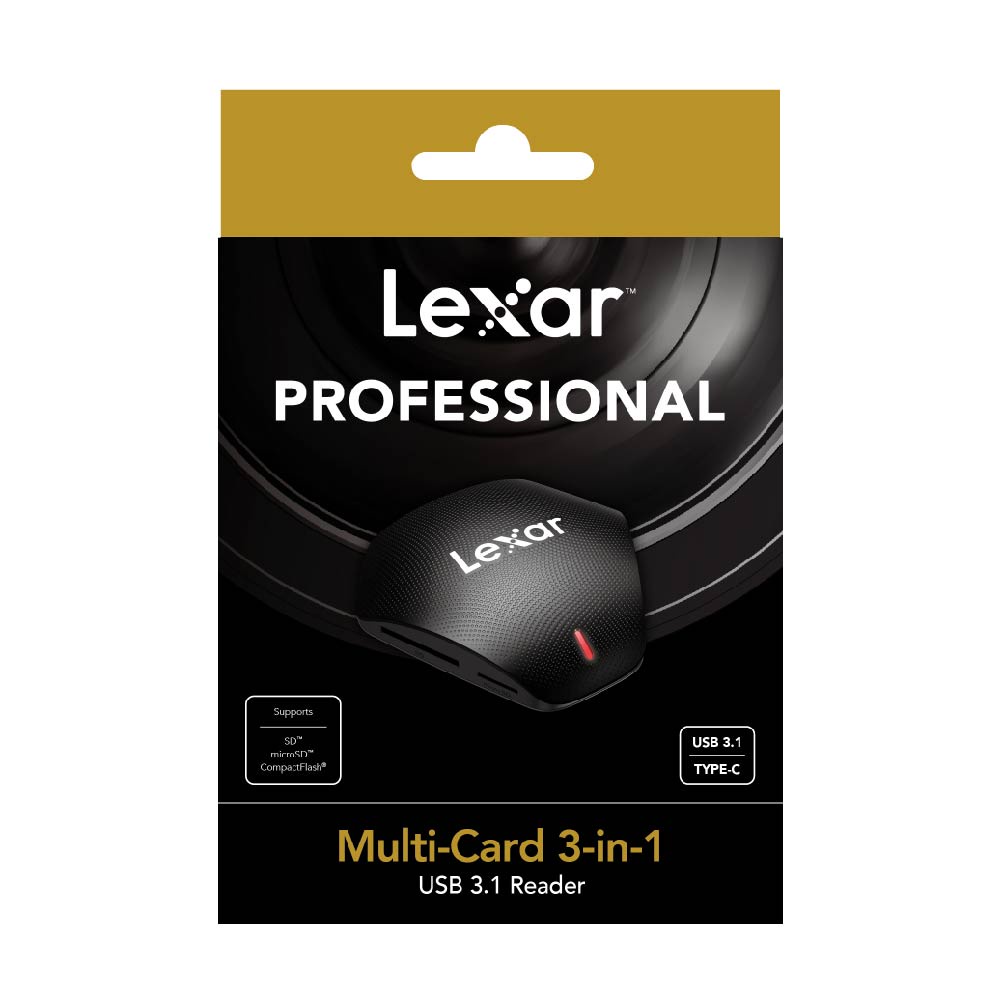ภาพหน้าปกสินค้าLexar Professional Multi-Card 3-in-1 USB 3.1 Reader (การ์ดรีดเดอร์) จากร้าน lexar_thailand บน Shopee