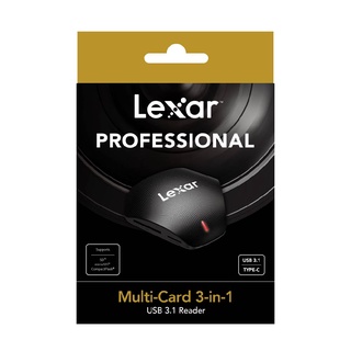 ภาพขนาดย่อของภาพหน้าปกสินค้าLexar Professional Multi-Card 3-in-1 USB 3.1 Reader (การ์ดรีดเดอร์) จากร้าน lexar_thailand บน Shopee