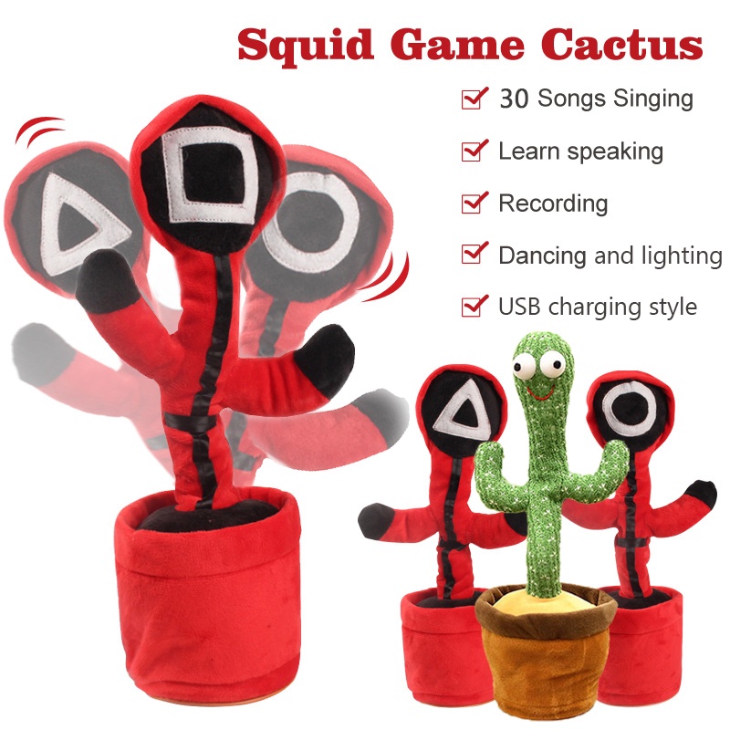 ราคาและรีวิวกระบองเพชรเต้นได้ 120 เพลงอัดเสียงได้ร้องเพลงได้ตุ๊กตาเต้นต้นกระบองเพชร dancing Cactus toy