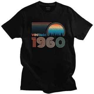 เสื้อยืดคอกลม แขนสั้น ผ้าฝ้าย 100% พิมพ์ลาย 1960 60s สไตล์วินเทจ คลาสสิก เหมาะกับฤดูร้อน สําหรับผู้ชาย