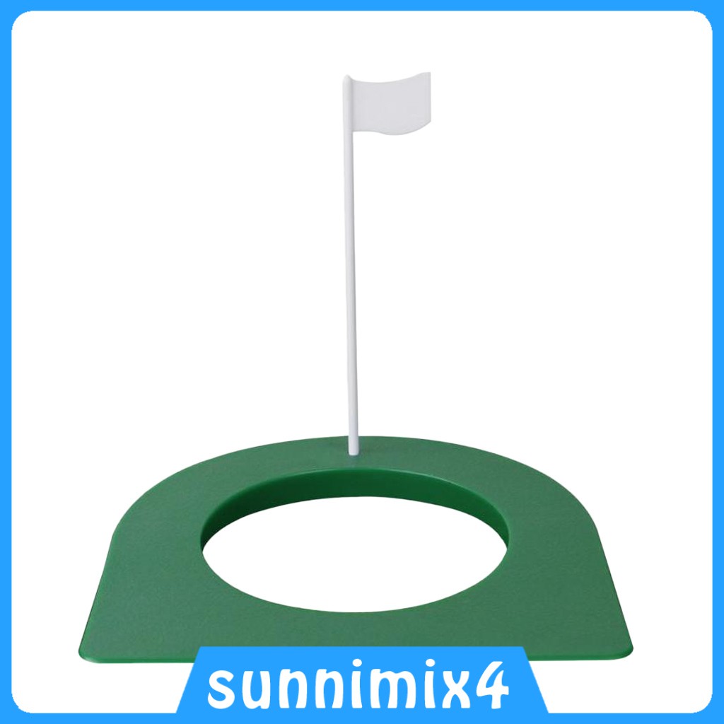 ภาพหน้าปกสินค้าPlastic Golf Putting Practice Cup Hole with Flag for Indoor Outdoor Training