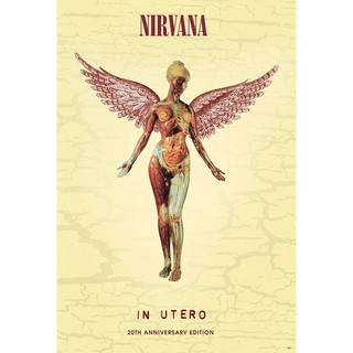 โปสเตอร์ Nirvana เนอร์วานา โปสเตอร์วงดนตรี โปสเตอร์ติดผนัง โปสเตอร์สวยๆ poster ส่งEMSให้เลยครับ