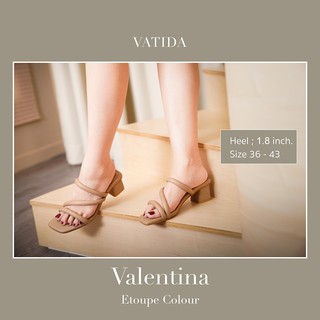 ภาพหน้าปกสินค้า( 🇹🇭 In stock 🔥) รองเท้าผู้หญิง รองเท้าส้นสูงผู้หญิง รองเท้าเเฟชั่นผู้หญิง  Size 36-43 รุ่น Valentina(VTD-021) ซึ่งคุณอาจชอบราคาและรีวิวของสินค้านี้