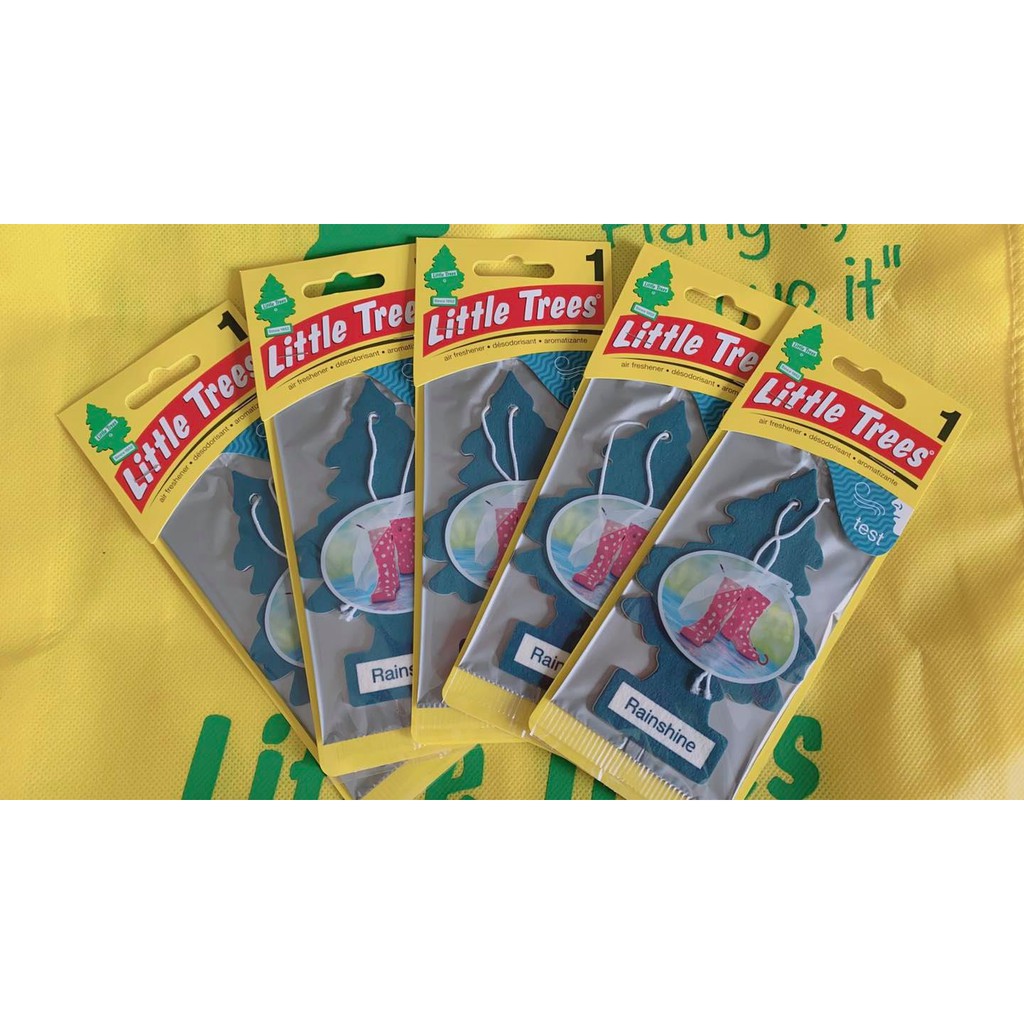 แผ่นน้ำหอมปรับอากาศ Little tree กลิ่น Rainshine | Shopee Thailand