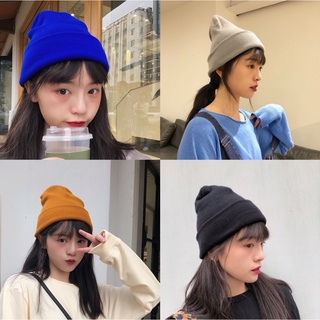 [ซื้อจํากัดชิ้นเดียว] หมวกผ้าขนสัตว์ แบบสวมหัว สีแคนดี้ แฟชั่นฤดูใบไม้ร่วง ฤดูหนาว สไตล์เกาหลี ฮิปฮอป เรียบง่าย สําหรับผู้ชาย และผู้หญิง