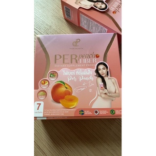 สินค้า เพอร์พีช ไฟเบอร์ ดีท็อก Pananchita Per Peach Fiber Detox by นุ้ย สุจิรา [7 ซอง/กล่อง] [1 กล่อง]