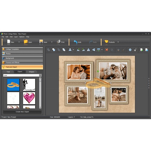 AMS Software Photo Collage Maker 2021 v9.0 Full Version (USB) Shopee Thailand