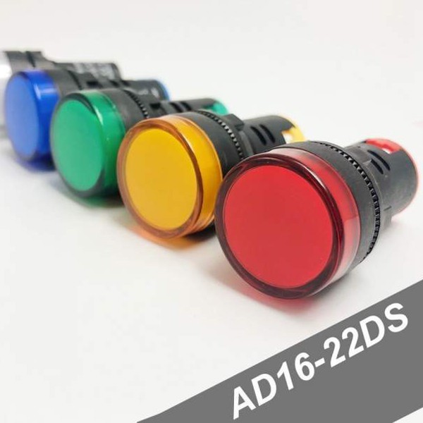 ภาพสินค้าไพล็อตแลมป์ 24V Pilot lamp LED 22mm 12-48V AC/DC12-48V AD16-22DS ไพล็อทแลมป์ ขนาด 22มิล จากร้าน sakuragisk บน Shopee ภาพที่ 1