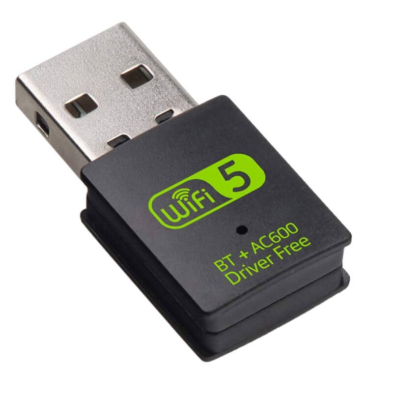 รูปภาพสินค้าแรกของUSB WiFi BT+AC600 Bluetooth Adapter 600Mbps Dual Band 2.4G / 5G Hz Wireless Network PC/Laptop