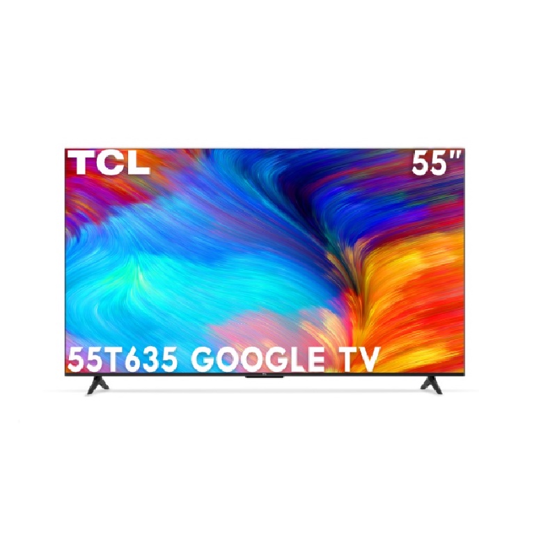 ภาพหน้าปกสินค้าTCL ทีวี 55 นิ้ว LED 4K UHD Google TV รองรับ WiFi รุ่น 55T635 ระบบปฏิบัติการ Google/Netflix & Youtube, Voice search, Edgeless Design, Dolby Audio,HDR10,Chromecast Built in จากร้าน tclthailand บน Shopee