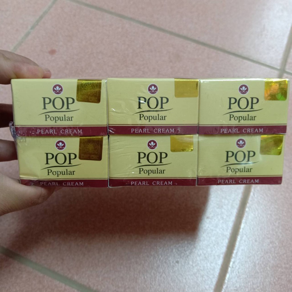 ครีมทาหน้า-pop-popular-pearl-cream-ครีมป๊อบไข่มุก-แพ็ค-12-กล่อง-ครีมไข่มุกบำรุงผิวหน้า