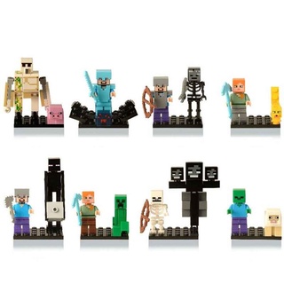 8pcs/Set Minecraft My World Series Characters Mini Figures Building Blocks Toys