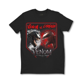 เสื้อยืดสีขาวเสื้อยืด พิมพ์ลาย Marvel Venom Battle สําหรับผู้ชาย และผู้หญิงS-4XL