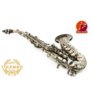 แซกโซโฟน Saxophone Curved Soprano Coleman CLC-550S Leopard Print